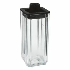 Plastic Lab Vial, Polystyrene, Black, Square Bottom, Self-Standing, 9.9 in Body Dia