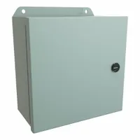HAMMOND Electrical Enclosure: Steel, 8 in x 8 in x 4 in, NEMA 12/13/3R/4, w/Panel, Solid Cover (MPN EJ884)