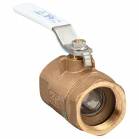 APOLLO Manual Two-Way Ball Valve: 2 in Size, Bronze, Straight, FNPT x FNPT, Std Port Ball Port (MPN 70LF10810)
