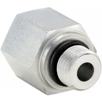 PARKER Metal Pipe Straight: Straight, Steel, 1/2 in x 3/4 in, Male Threaded x Female SAE Threaded (MPN 8-12 F5OG5-S)