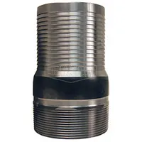 Barbed Hose Fitting: For 12 in Hose I.D., Steel x Steel, 12 in x 12 in Fitting Size, Hose Barb x NPT (MPN ST120)