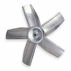 This DAYTON tubeaxial fan blade features five blades with a 42-inch diameter and a 1 7/16-inch hub bore. It is designed for use with Fan No. 3C415. Commonly applied in industrial ventilation systems for moving air in tubeaxial fans.