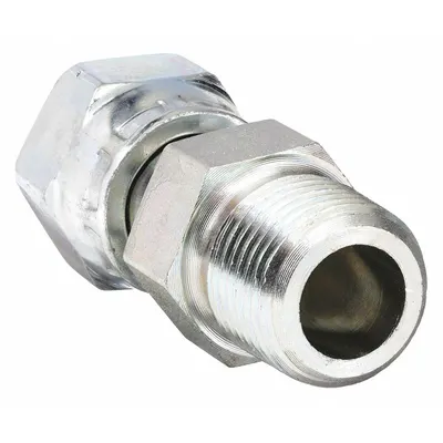 PARKER Compression Fitting Adapter: 1/2 in OD x 1/2 in Pipe Size, 1/2-14 Thread Size - O-Ring Face Seal Steel Compression Fittings