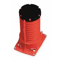 3M Firestop Pipe Cast-In Device: 2.5 in Overall Ht, 2 in For Pipe Size, 3 hr, Pipe, Metal (MPN 2MCID)