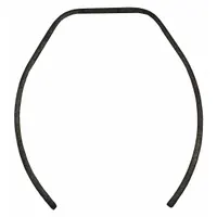 Spring brake shoe designed as a replacement component for air chain hoists. Provides braking force to control load descent and hold suspended loads. Suitable for industrial lifting applications in manufacturing, warehousing, and maintenance settings