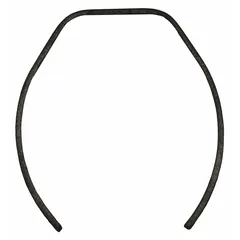 Spring brake shoe designed as a replacement component for air chain hoists. Provides braking force to control load descent and hold suspended loads. Suitable for industrial lifting applications in manufacturing, warehousing, and maintenance settings.