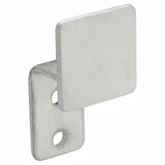 This BRADLEY bathroom hook is made of stainless steel with a satin finish. It includes mounting screws for installation. Suitable for hanging towels, robes, or garments in restrooms.