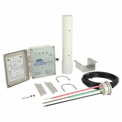 WATERLINE CONTROLS Water Level Control: 120V AC, Fill/High Alarm/Low Alarm, 3 Power Relays - Fluid Level Controllers