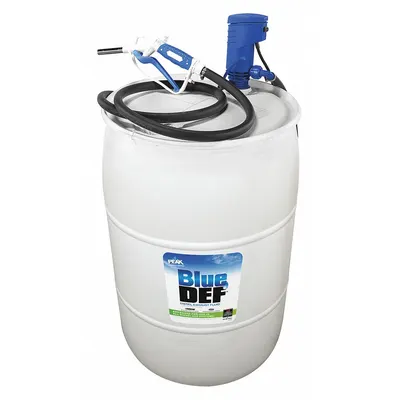 BLUE DEF Electric Drum Pump: 12 V DC, 1/2 hp HP, HDPE, 10 gpm Max. Flow Rate - Drum-Mount DEF Dispensing Pump Systems