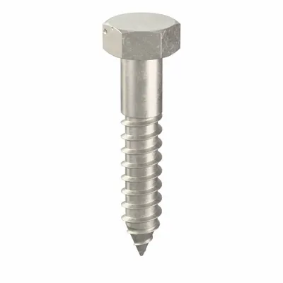 FOREVERBOLT 18-8 Stainless Steel Hex Head Lag Screw - 18-8 Stainless Steel Hex Head Lag Screws