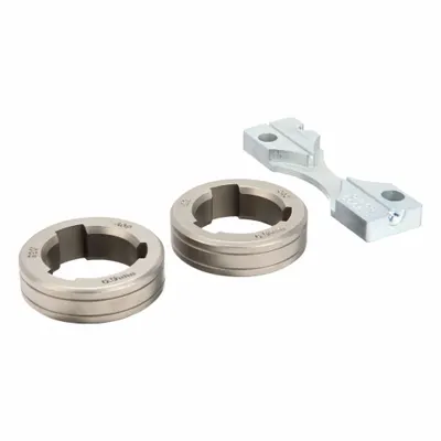 LINCOLN ELECTRIC Drive Roll Kit: 2-Roll, 0.035 in, V-Groove - 2-Roll Kits with Inlet Guide for Lincoln