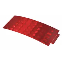 Reflector: Rectangular, Red, 4 1/4 in Overall Lg, 1 11/16 in Overall Wd (MPN 41152)
