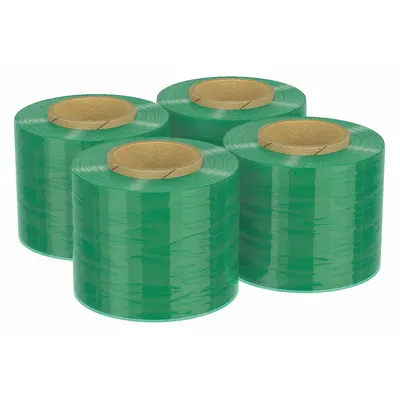 GOODWRAPPERS Handle with Brake Stretch Wrap, Light Green, 4 PK