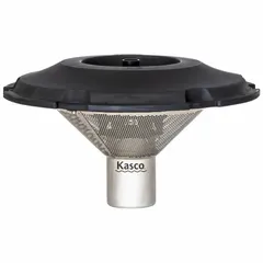 This KASCO decorative fountain system is designed for ponds and water features, producing a maximum spray height of 22 ft and a spray width of 46 ft. It operates on 240V AC and includes a 150 ft power cord. Suitable for large-scale ornamental displays in commercial or residential water gardens.