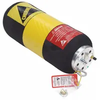 Standard multi-size plug for sealing pipes from 8 to 12 inches in diameter. Features a smooth body with bracket tag tether and a natural rubber plug seal. Used for pressure or leak testing in plumbing and pipeline applications