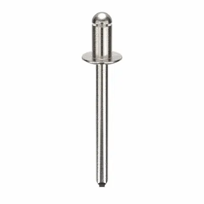 POP AVDEL Blind Rivet,1.601" L,0.183" dia,PK250: Inch, 1 19/32 in Overall Lg, 19/64 in Body Lg - Large Flange Blind Rivets