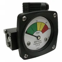 MIDWEST INSTRUMENT 3-Color Differential Pressure Indicator: 1,000 psig Max. Static Pressure, 522 (MPN 522A-030-LE)