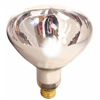 SATCO Incandescent Bulb: Incandescent, R40, Medium Screw (E26), 125 W Watt, 2700K - Reflector Heat Lamps
