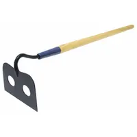 MARSHALLTOWN Perforated Mortar Hoe: Steel, 4 3/4 in Blade Wd, 7 in Blade Lg, Straight, Hardwood (MPN 14278)