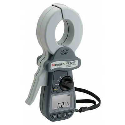 MEGGER Clamp On Earth Resistance Tester: 0.05 ohm to 1,500 ohm, CAT IV 600V, IP30 - Handheld Earth Resistance Testers
