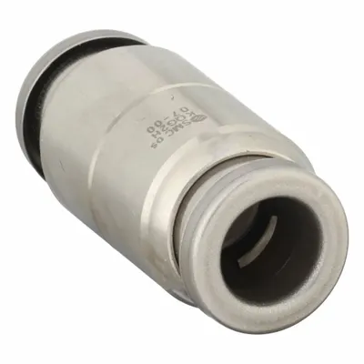 SMC KQG2H07-00 Stainless Steel Push-to-Connect Union Fitting - Stainless Steel Tube Fittings