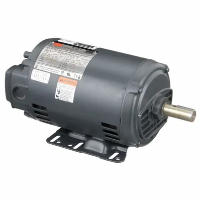 Dayton General Purpose Motor: Rigid Base Mount, Open Drip Proof, 2 hp, 208-230/460V AC - Rigid Base 3-Phase General Purpose AC Motors