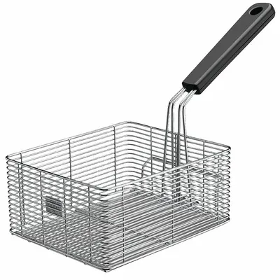WARING COMMERCIAL Fryer Basket: Square, Coated Handle, 17 in Overall Dp, 12 in Overall Ht - Fryer Baskets
