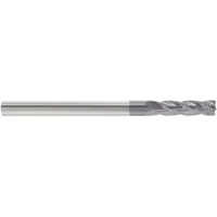 APPROVED VENDOR Square End Mill: Carbide, AlTiN Coated, 4 Flute, 1" Mill Dia, 1-1/2" LOC, 6" OAL (MPN 218-001104)