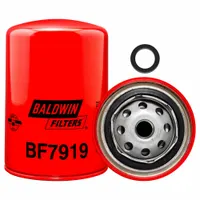 BALDWIN FILTERS Fuel Filter: Spin-On, 3 11/16 in Outside Dia, M16-1.50 Thread Size, Cellulose (MPN BF7919)