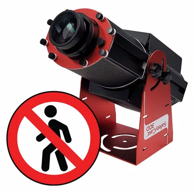 LASERGLOW TECHNOLOGIES Fixed Image Projector: Projector, Lens and Image Template - LED Projectors with Image Disks