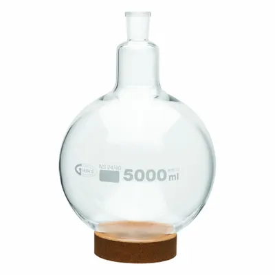 UNITED SCIENTIFIC SUPPLIES INC 5000 mL Round Glass Boiling Flask - Glass Boiling Flasks