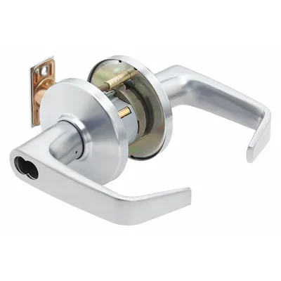 BEST Door Lockset: Classroom Security Lever Locksets, Chrome, ADA Compliant