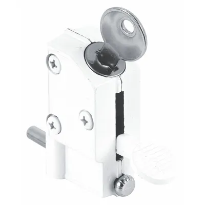 PRIME-LINE U 9884 Sliding Door Lock, 1-7/8 in L x 15/16 in W x 2-5/16 in H - Locks for Sliding Doors
