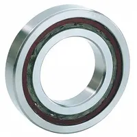 Single-row angular contact ball bearing with a 40° contact angle, open design, and ABEC 5 precision. Supplied as a matched bearing with tandem duplex mounting for combined axial and radial loads in one direction. Metric system, industry number 7317