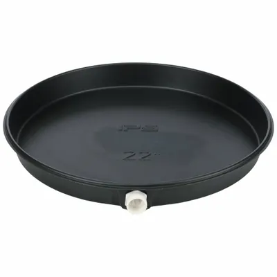 OEM Water Heater Pan: Plastic, 24 in OD, 22 in ID - Plastic Water Heater Drain Pans