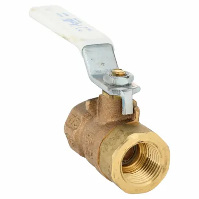 APOLLO Manual Two-Way Ball Valve: 1/2 in Size, Brass/Bronze, Straight, FNPT x FNPT - Bronze Ball Valves