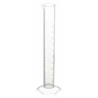 APPROVED VENDOR Graduated Cylinder: Polypropylene, 100 mL, 3.4 fl oz, To Contain (TC), Hexagon