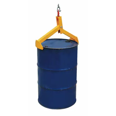 Dayton Drum Lifter: 2 Grip Points, For 55 gal/85 gal Drum Capacity, Metal, 1,000 lb Wt Capacity - Drum Lifting Hooks