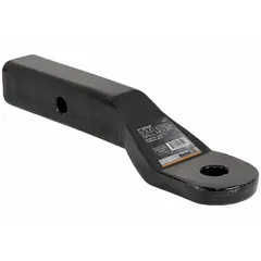 This Class IV ball mount is constructed from carbon steel with a powder-coated finish for corrosion resistance. It features a 1-inch compatible ball shank diameter and a non-adjustable design, providing a fixed mounting point for towing applications. Suitable for use with trailers, boats, and equipment requiring a Class IV hitch.