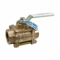 APOLLO Ball Valve: 2 in Size, Bronze, Press x Press, 600 psi Max. Pressure (CWP), Three-Piece, Lever (MPN 82LF10801PR)