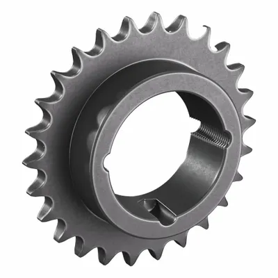TSUBAKI Sprocket: For 50 Chain, 26 Teeth, 5.185 in Pitch Dia, 5.522 in Outside Dia - Size 50 Bushed-Bore Roller Chain Sprockets