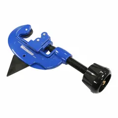 Standard wheel cutter for metal tubing, with tool length of 8 1/2 in. Used for cutting copper tubing in plumbing, HVAC, and refrigeration applications where clean, square cuts are required.