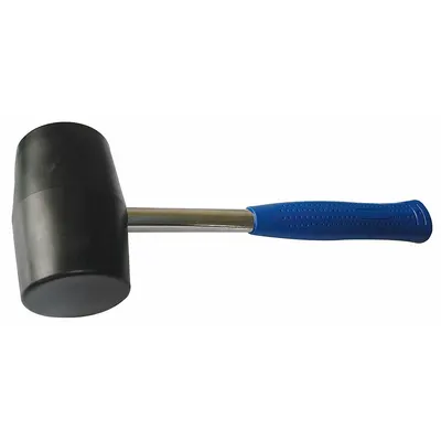 WESTWARD Plastic Mallet: Steel Handle, 24 oz Head Wt, 2 1/2 in Dia, 4 1/2 in Head Lg - Plastic Mallets