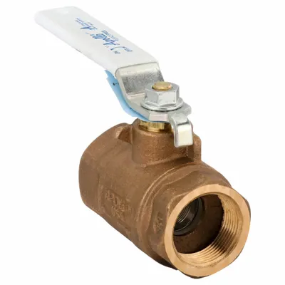 APOLLO Manual Two-Way Ball Valve: 1 1/4 in Size, Bronze, Straight, FNPT x FNPT - Bronze Ball Valves