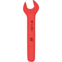WIHA Open End Wrench: Alloy Steel, High Visibility Coating, 5/8 in Head Size, 6 1/8 in Overall Lg (MPN 20140)