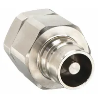 SNAP-TITE Hydraulic Quick Connect Hose Coupling: 3/8 in, 316 Stainless Steel, 3/8"-18 Thread Size (MPN SVHN6-6FV)