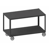 DURHAM MFG Work Table: Fixed Ht, Steel, 48 in x 24 in, 1,200 lb Overall Load Capacity (MPN HMT12G24485PU295)