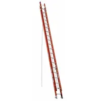 WERNER Extension Ladder: 40 ft Ladder Size, Fiberglass, 300 lb Load Capacity, 89 lb Wt, 2 Sections (MPN D6240-2)