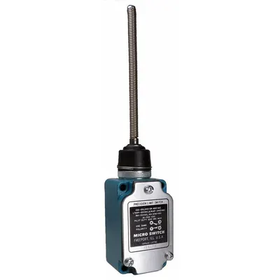 Honeywell Non Plug-In Limit Switch: Coil Spring, 4 Mounting Holes, Metal - Coil-Spring Wobble-Stick Limit Switches