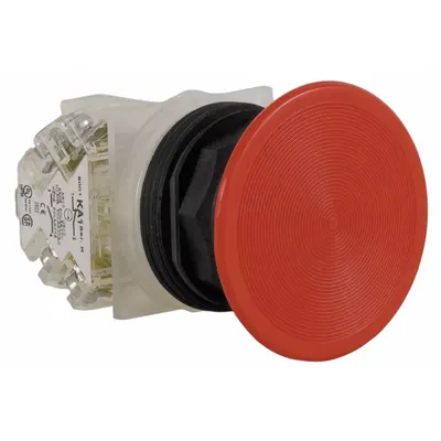 SCHNEIDER Mushroom Head Push Button: Non-Illuminated, Mushroom Head Profile, Non-Metallic - Mushroom-Head Push Buttons
